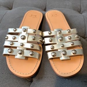 Marc Fisher Large Stud Strappy Sandals Size 8.5